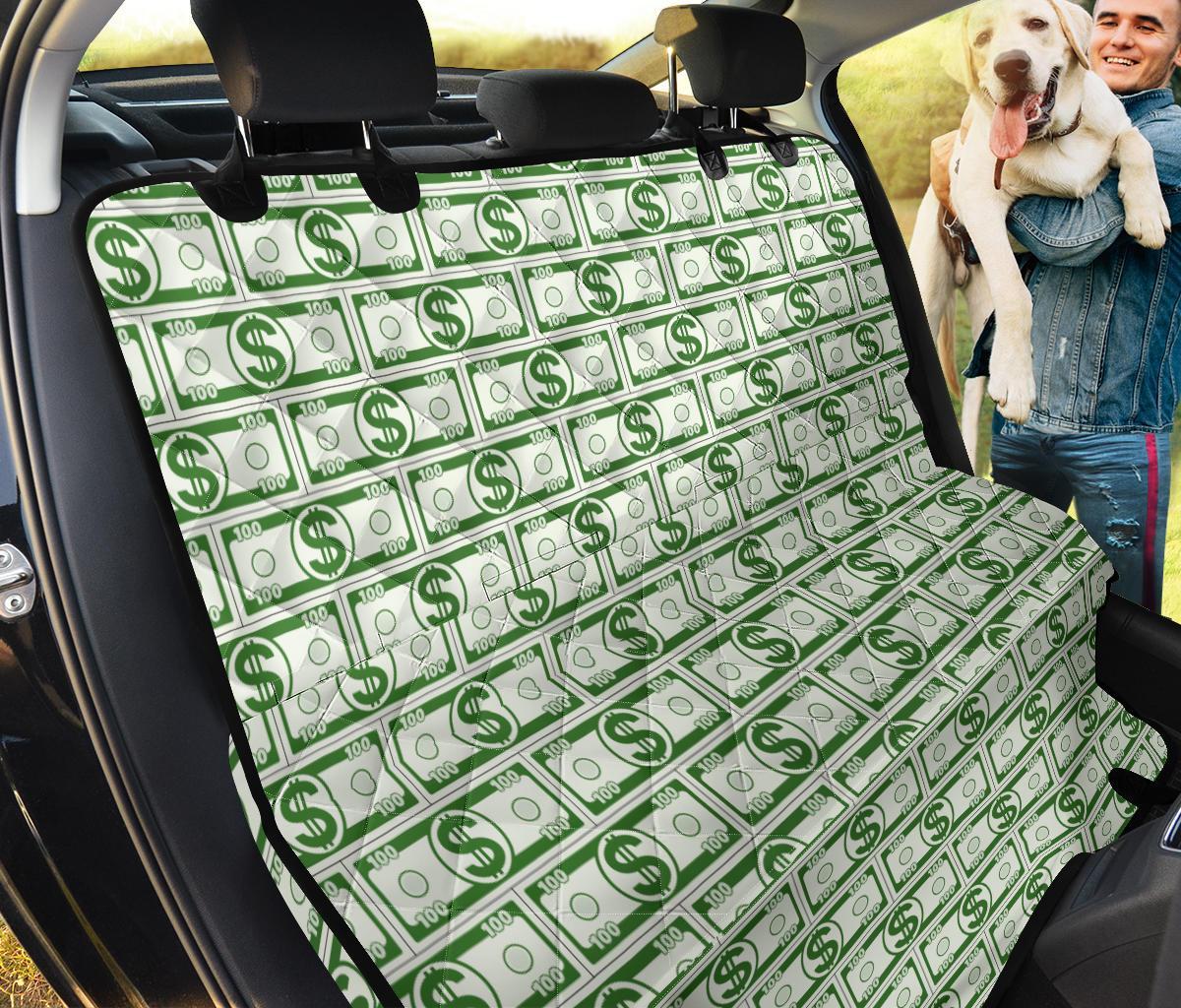 Dollar Money Print Pattern Pet Car Seat Cover-grizzshop