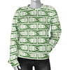 Dollar Money Print Pattern Women's Sweatshirt-grizzshop