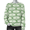 Dollar Money Print Pattern Women's Sweatshirt-grizzshop