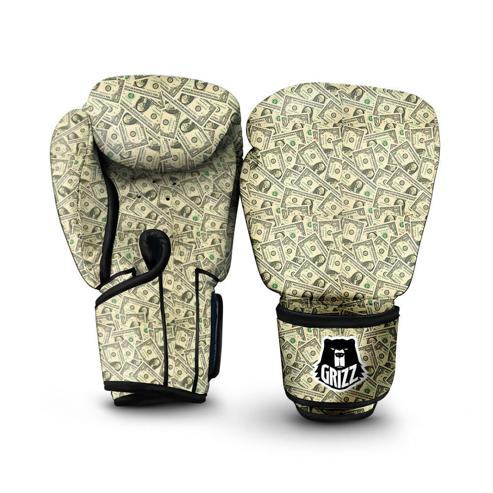 Dollars Vintagecolor Print Boxing Gloves-grizzshop