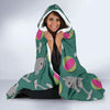 Dolphin Ball Pattern Print Hooded Blanket-grizzshop