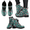 Dolphin Ball Pattern Print Men Women Leather Boots-grizzshop