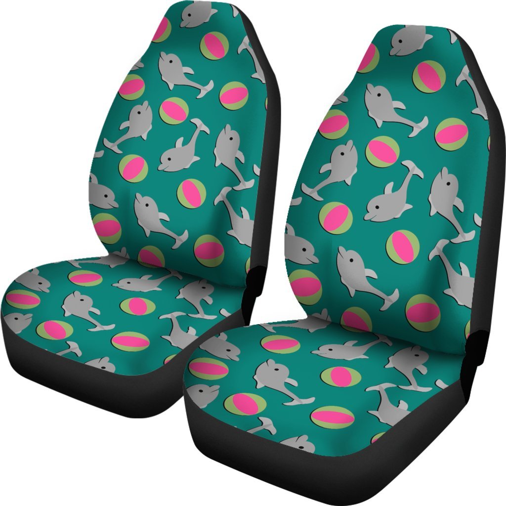 Dolphin Ball Pattern Print Universal Fit Car Seat Cover-grizzshop