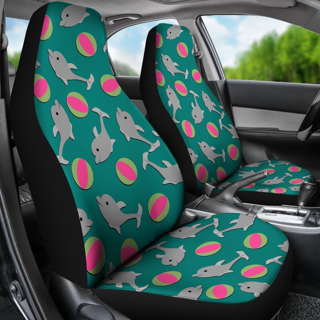 Dolphin Ball Pattern Print Universal Fit Car Seat Cover-grizzshop