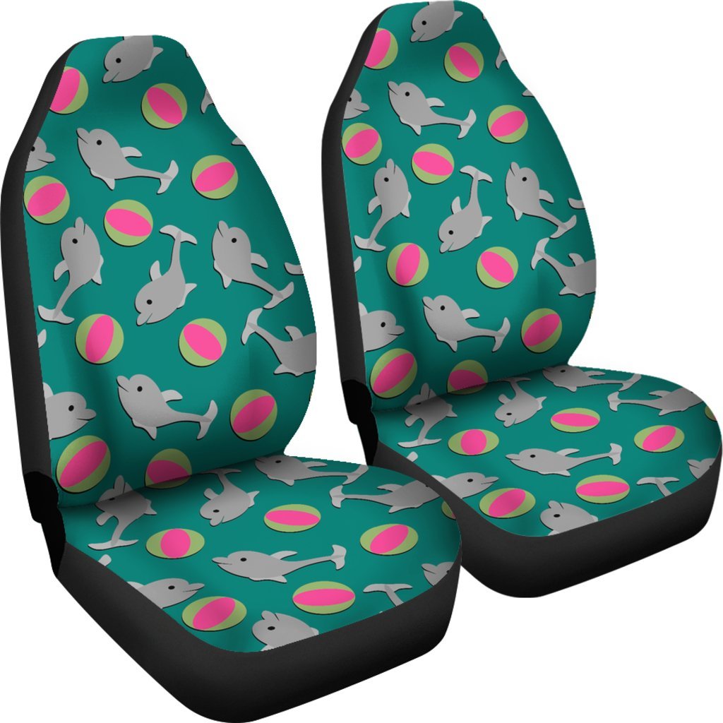 Dolphin Ball Pattern Print Universal Fit Car Seat Cover-grizzshop