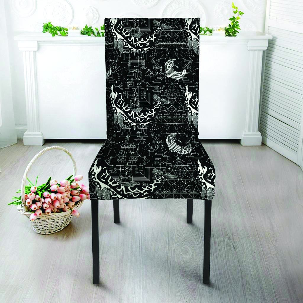 Dolphin Gothic Witch Chair Cover-grizzshop