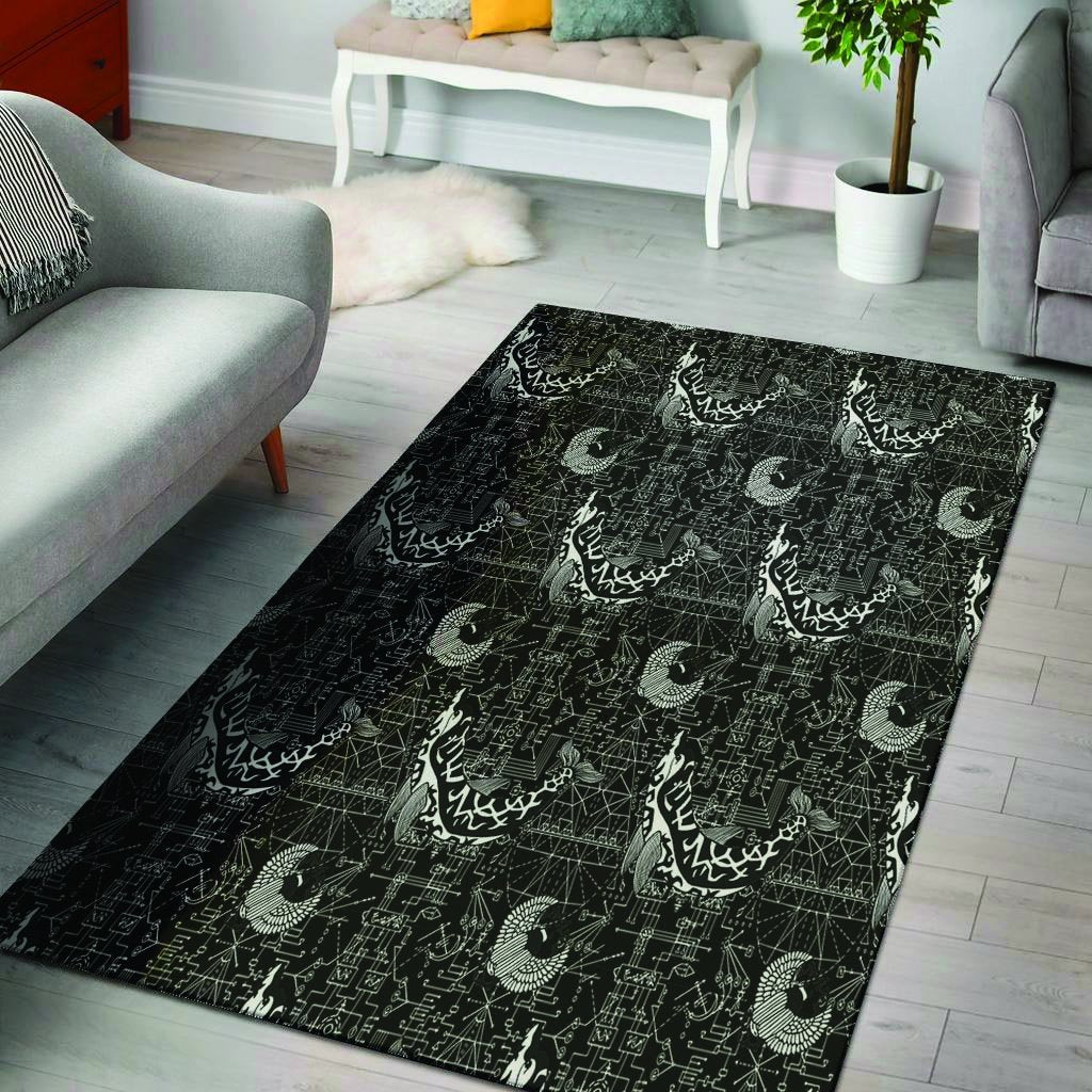 Dolphin Gothic Witch Floor Mat-grizzshop