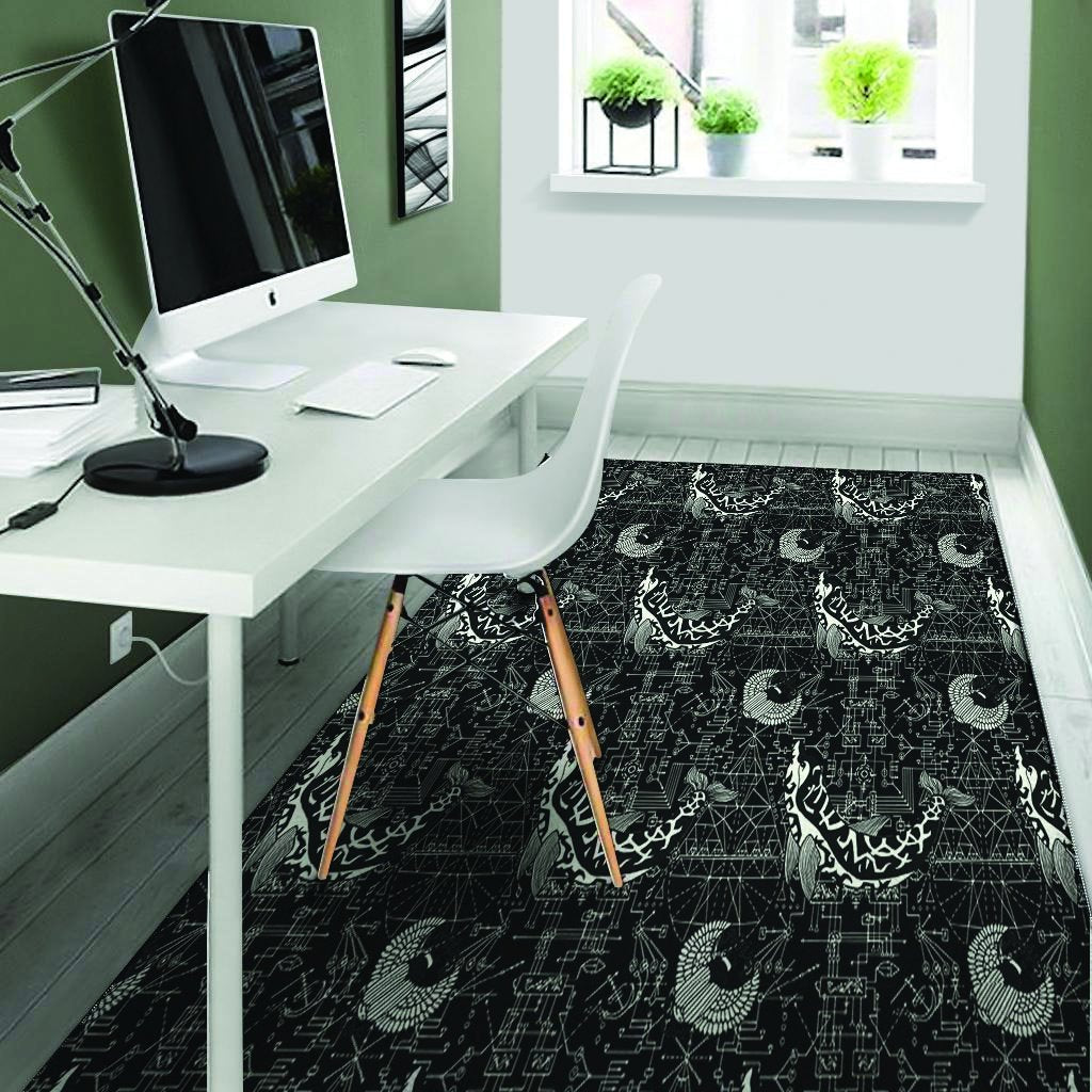 Dolphin Gothic Witch Floor Mat-grizzshop