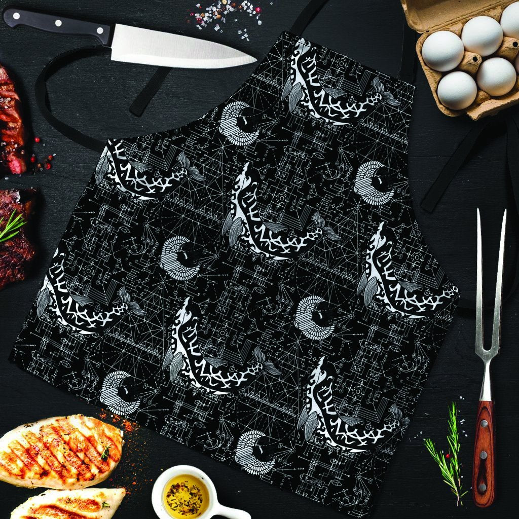 Dolphin Gothic Witch Men's Apron-grizzshop