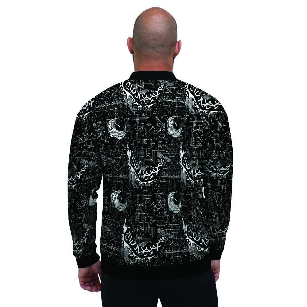 Dolphin Gothic Witch Men's Bomber Jacket-grizzshop