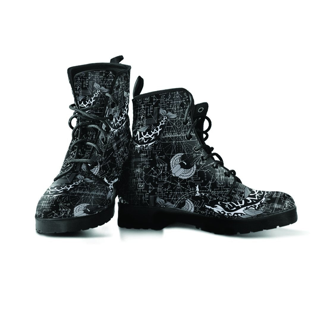 Dolphin Gothic Witch Men's Boots-grizzshop