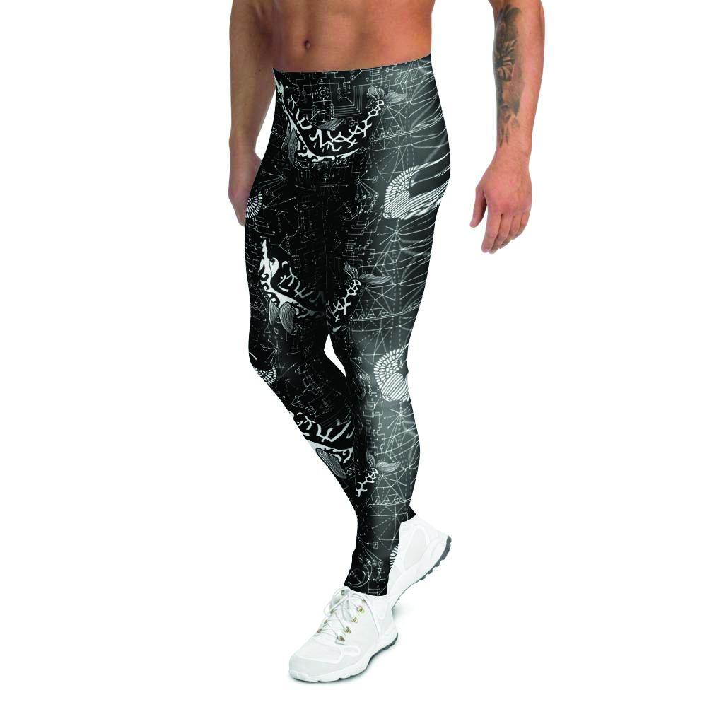 Dolphin Gothic Witch Men's Leggings-grizzshop