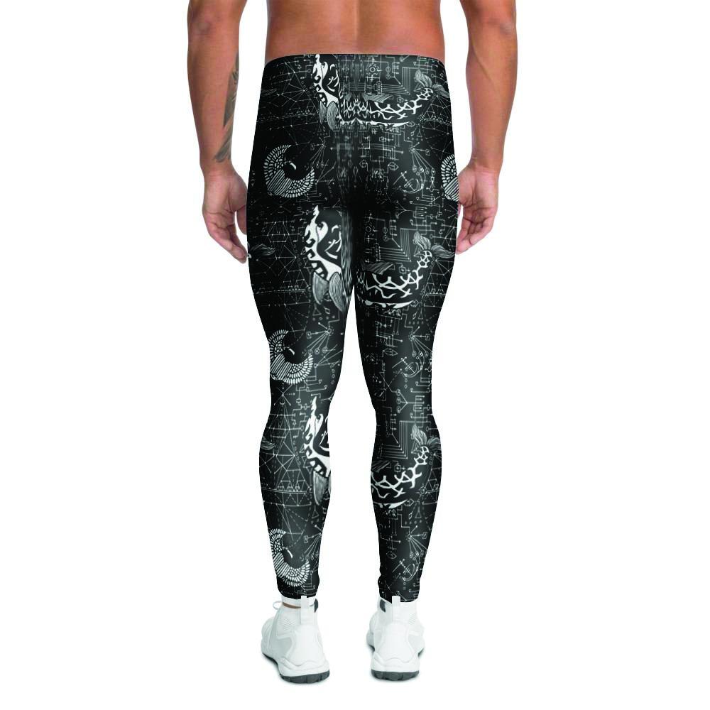 Dolphin Gothic Witch Men's Leggings-grizzshop