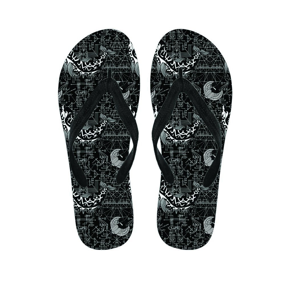 Dolphin Gothic Witch Women's Flip Flops-grizzshop