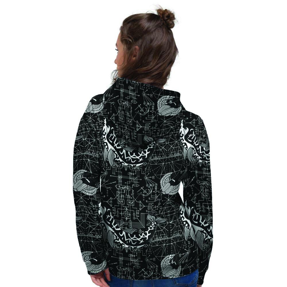 Dolphin Gothic Witch Women's Hoodie-grizzshop