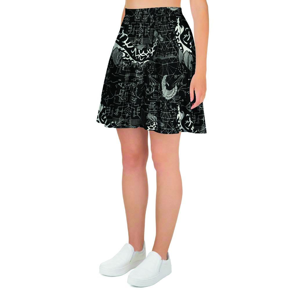 Dolphin Gothic Witch Women's Skirt-grizzshop