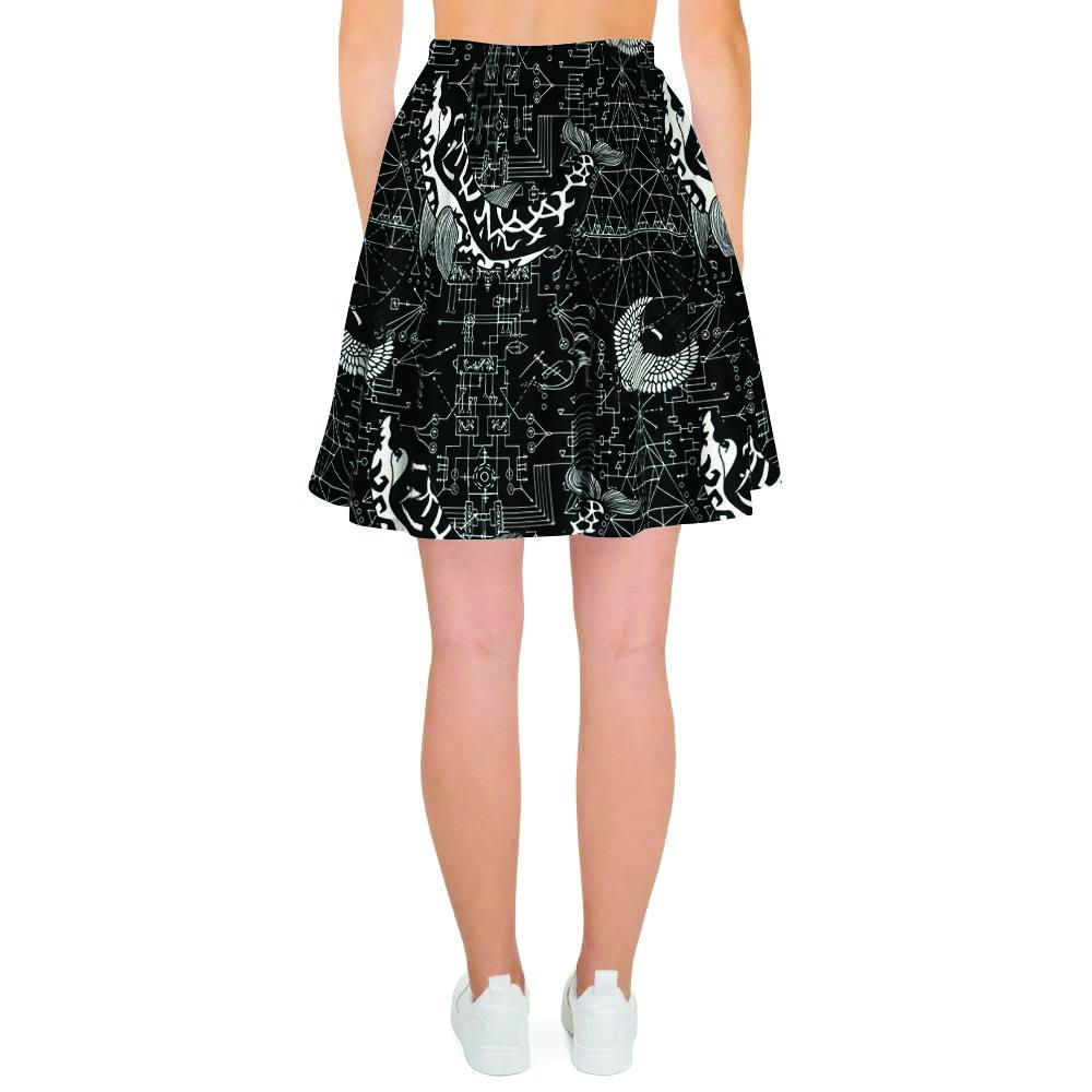 Dolphin Gothic Witch Women's Skirt-grizzshop