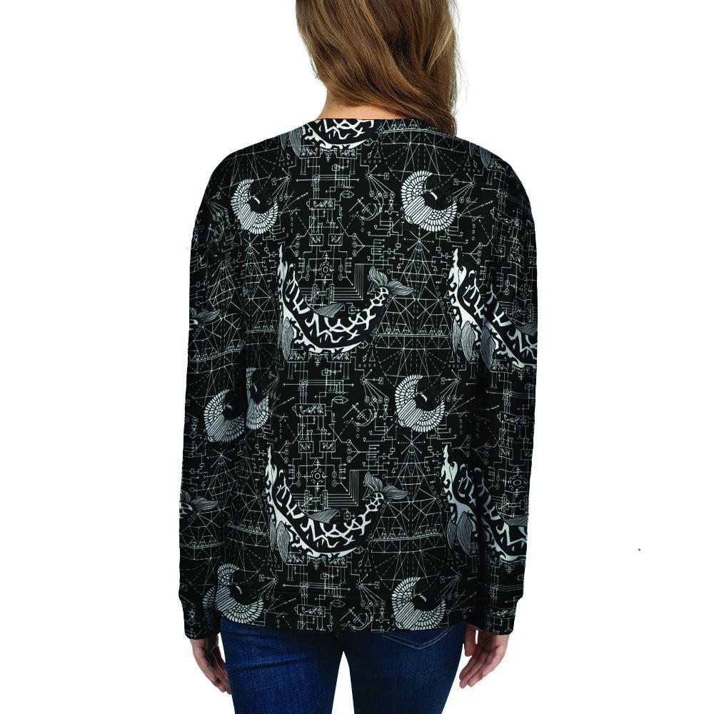 Dolphin Gothic Witch Women's Sweatshirt-grizzshop