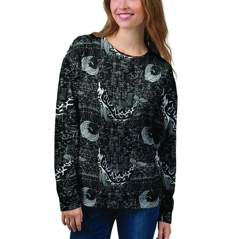 Dolphin Gothic Witch Women's Sweatshirt-grizzshop