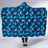 Dolphin Pattern Print Hooded Blanket-grizzshop