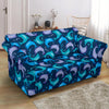 Dolphin Pattern Print Loveseat Cover-grizzshop