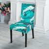 Dolphin Wave Pattern Print Chair Cover-grizzshop