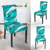 Dolphin Wave Pattern Print Chair Cover-grizzshop