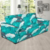 Dolphin Wave Pattern Print Sofa Covers-grizzshop