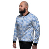 Dolphins Blue Print Pattern Men's Bomber Jacket-grizzshop