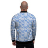 Dolphins Blue Print Pattern Men's Bomber Jacket-grizzshop