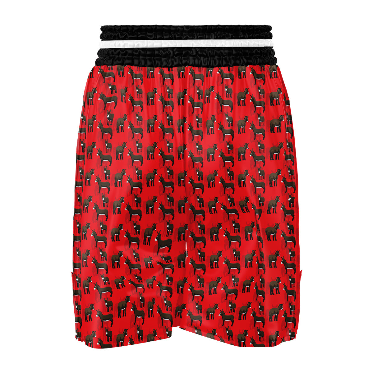 Donkey Balearic Cartoon Print Pattern Boxing Shorts-grizzshop