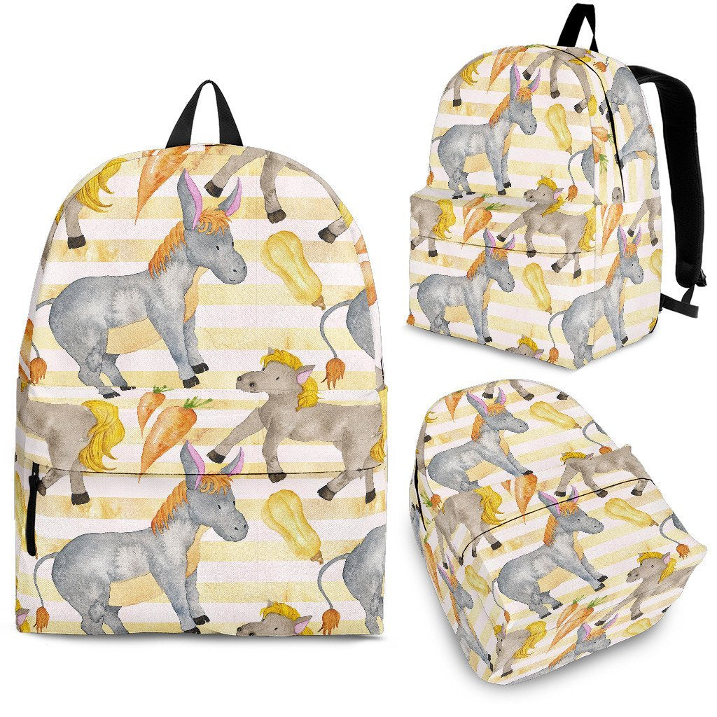 Donkey Pattern Print Backpack-grizzshop