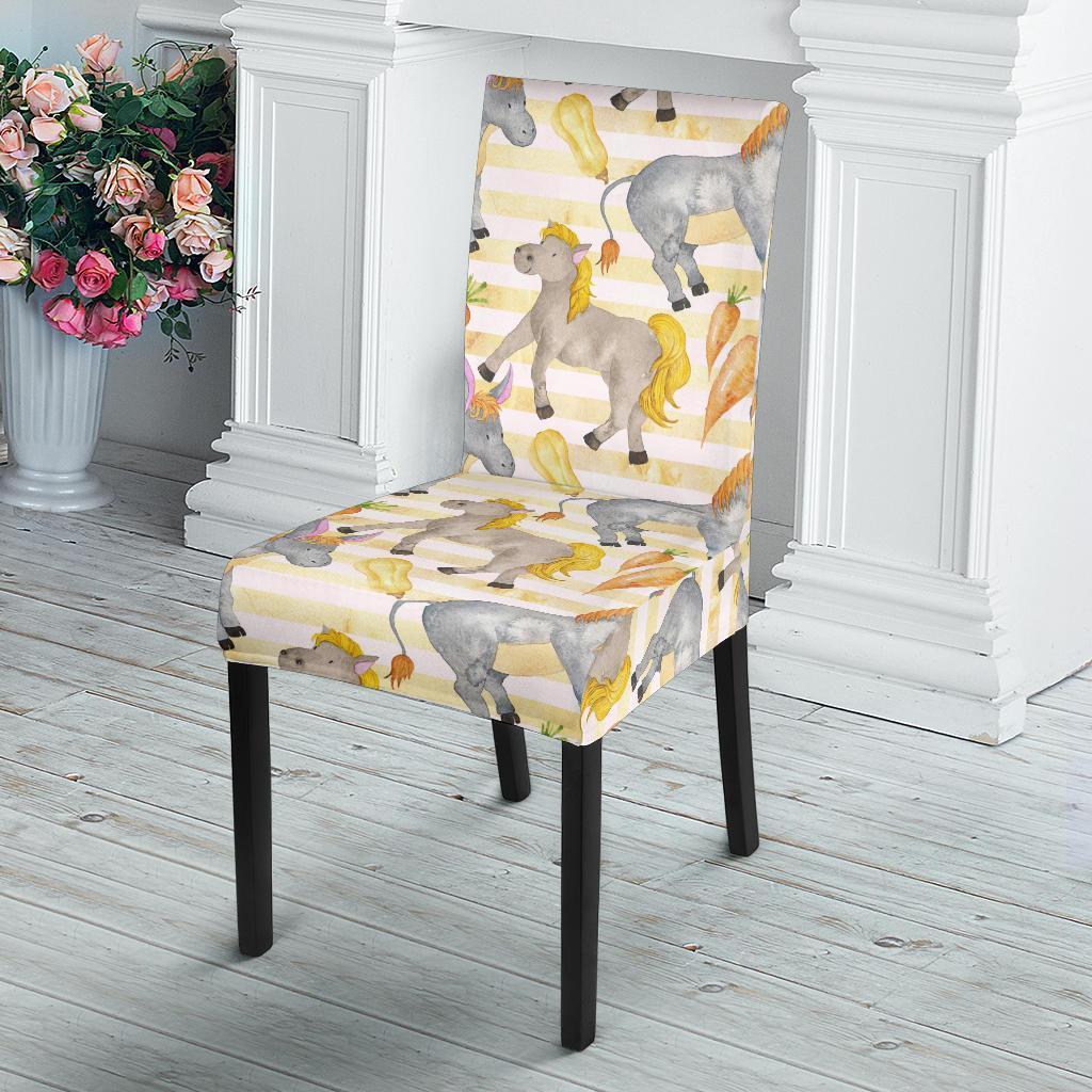 Donkey Pattern Print Chair Cover-grizzshop