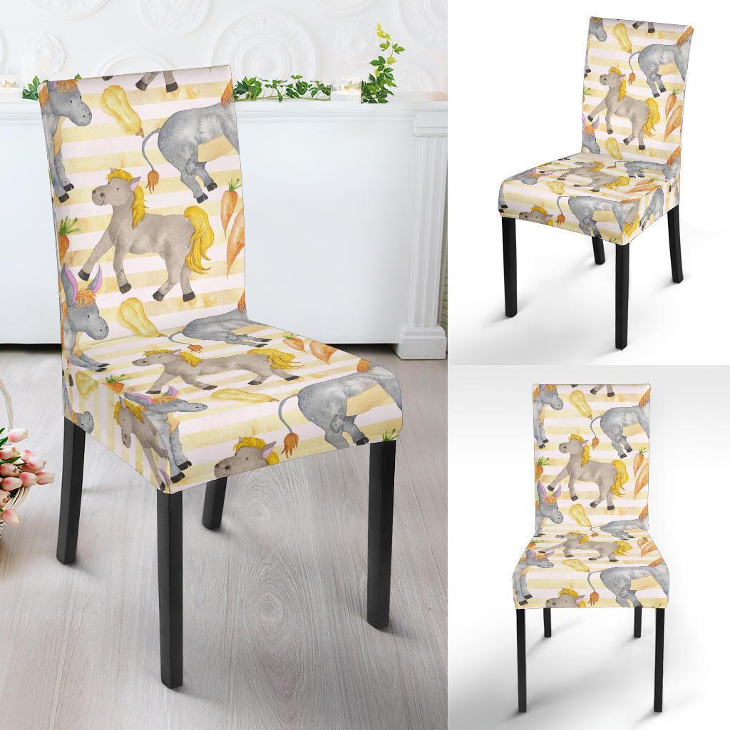 Donkey Pattern Print Chair Cover-grizzshop