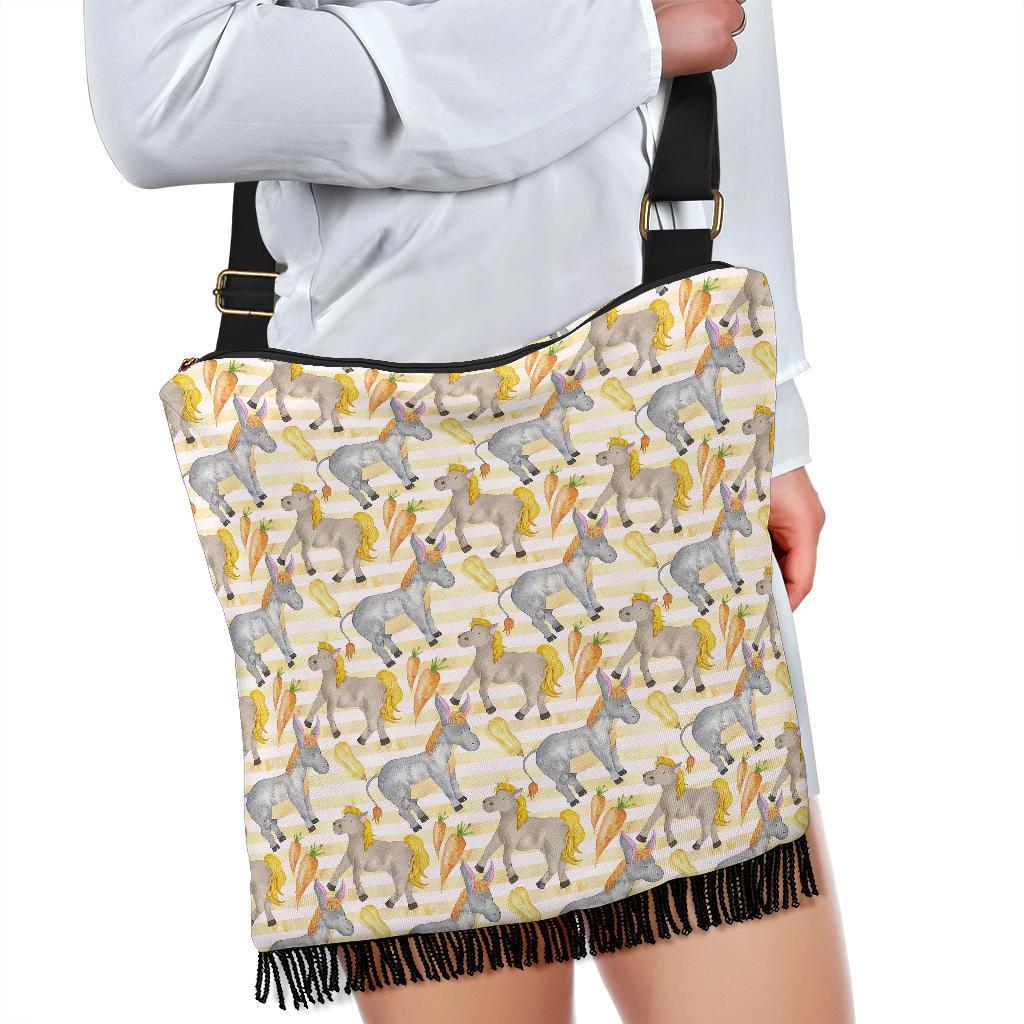 Donkey Pattern Print Crossbody Bags-grizzshop