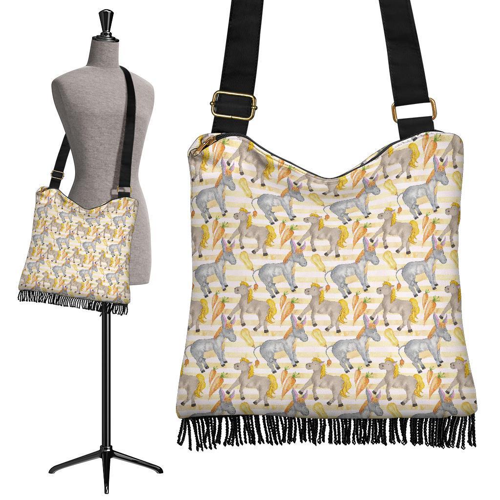 Donkey Pattern Print Crossbody Bags-grizzshop