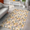 Donkey Pattern Print Floor Mat-grizzshop