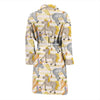 Donkey Pattern Print Men Long Robe-grizzshop