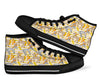 Donkey Pattern Print Men Women's High Top Shoes-grizzshop