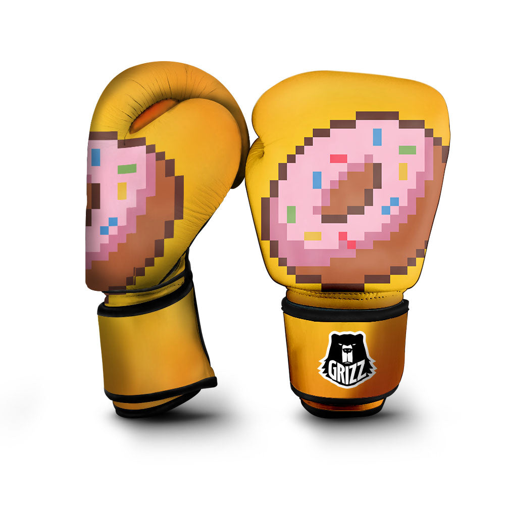 Donut 8-Bit Pixel Print Boxing Gloves-grizzshop