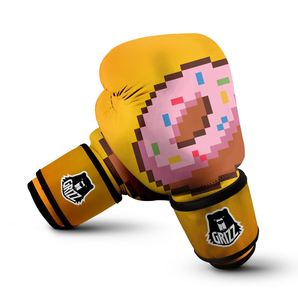 Donut 8-Bit Pixel Print Boxing Gloves-grizzshop
