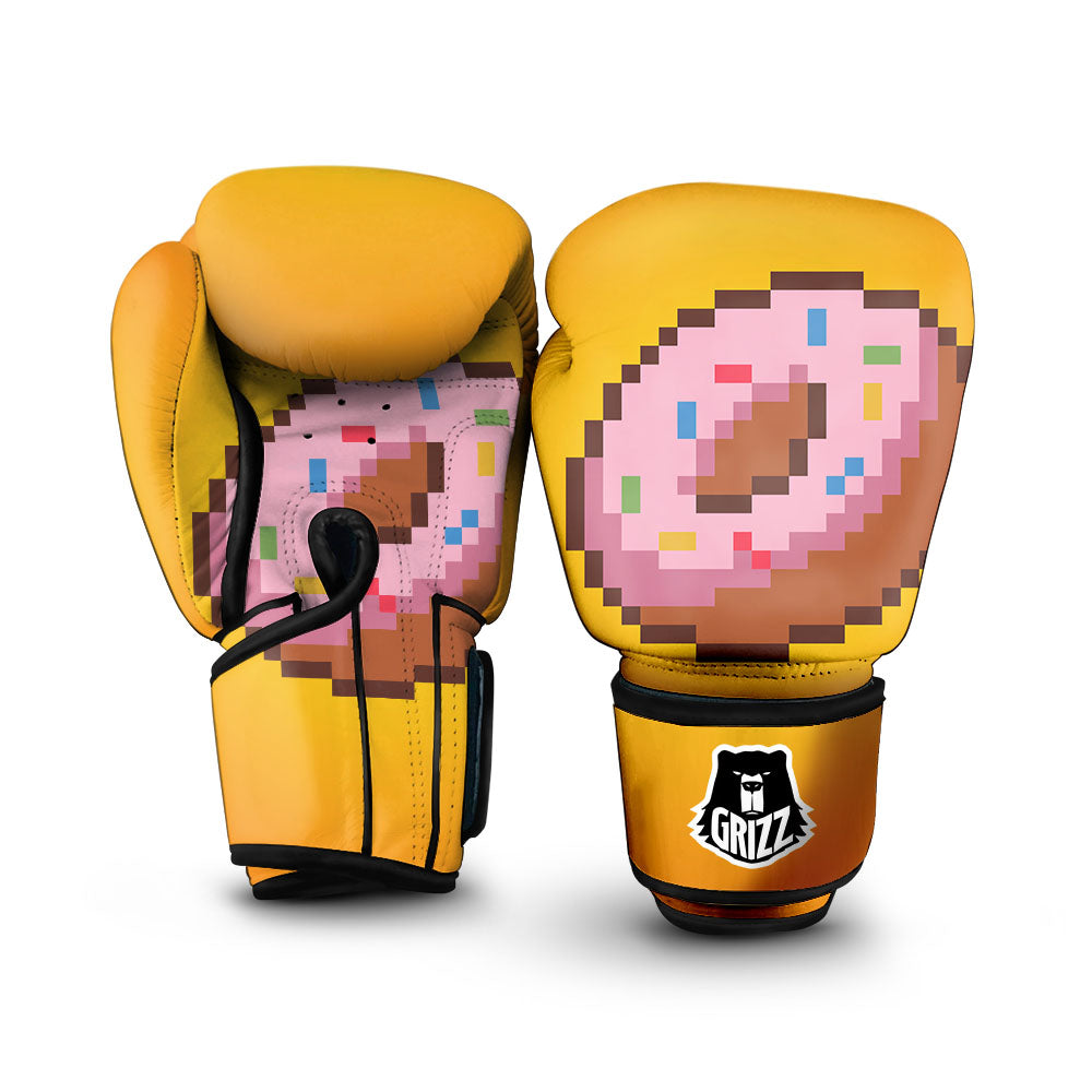 Donut 8-Bit Pixel Print Boxing Gloves-grizzshop