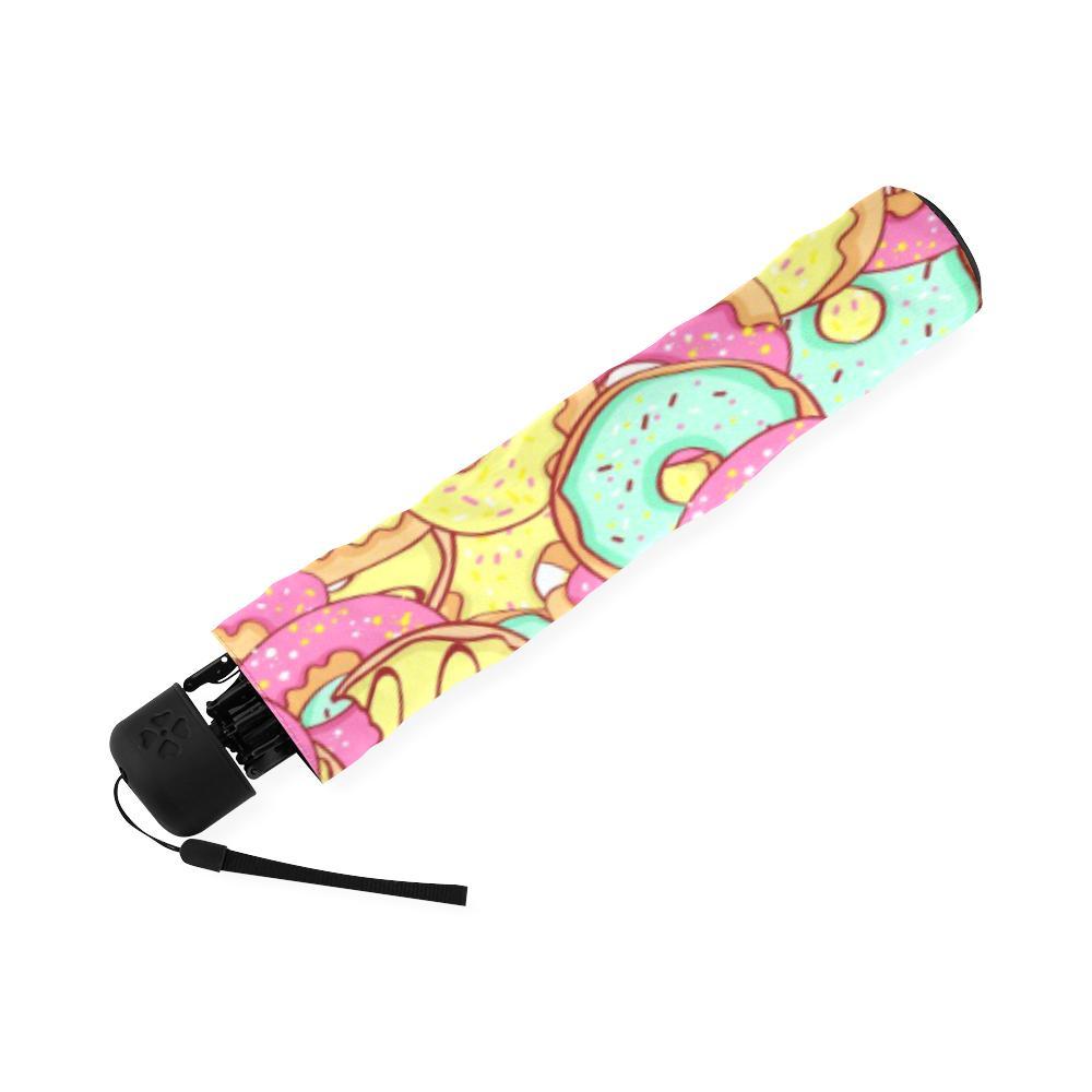Donut Colorful Pattern Print Foldable Umbrella-grizzshop