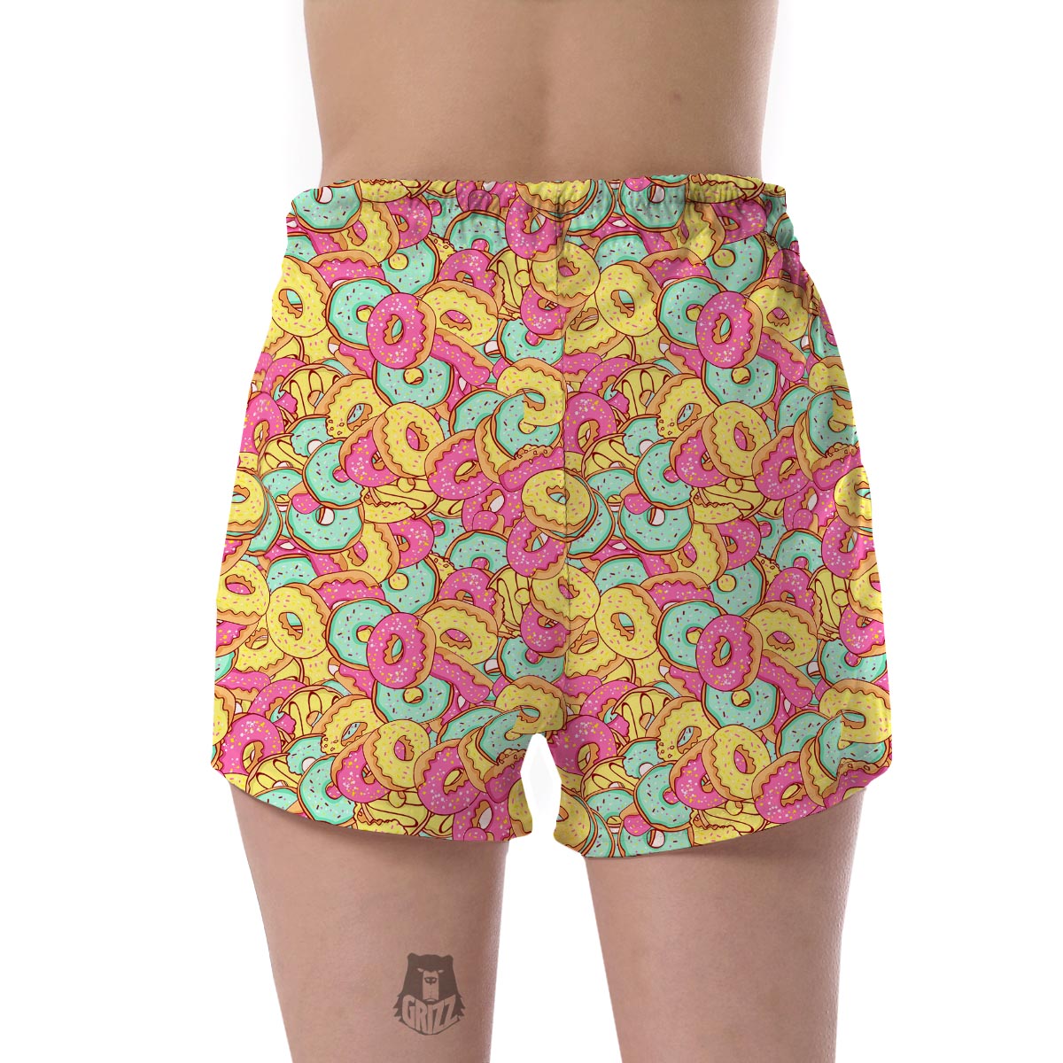 Donut Colorful Pattern Print Women's Shorts-grizzshop