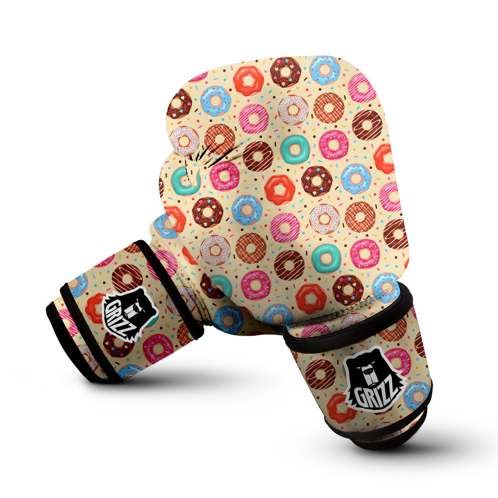 Donut Colorful Print Pattern Boxing Gloves-grizzshop