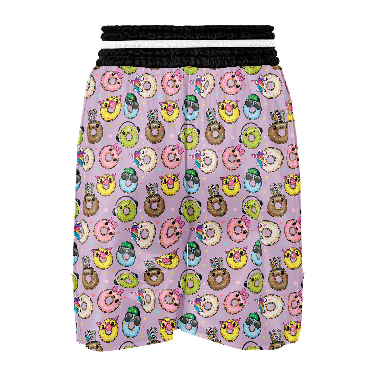 Donut Cute Print Pattern Boxing Shorts-grizzshop