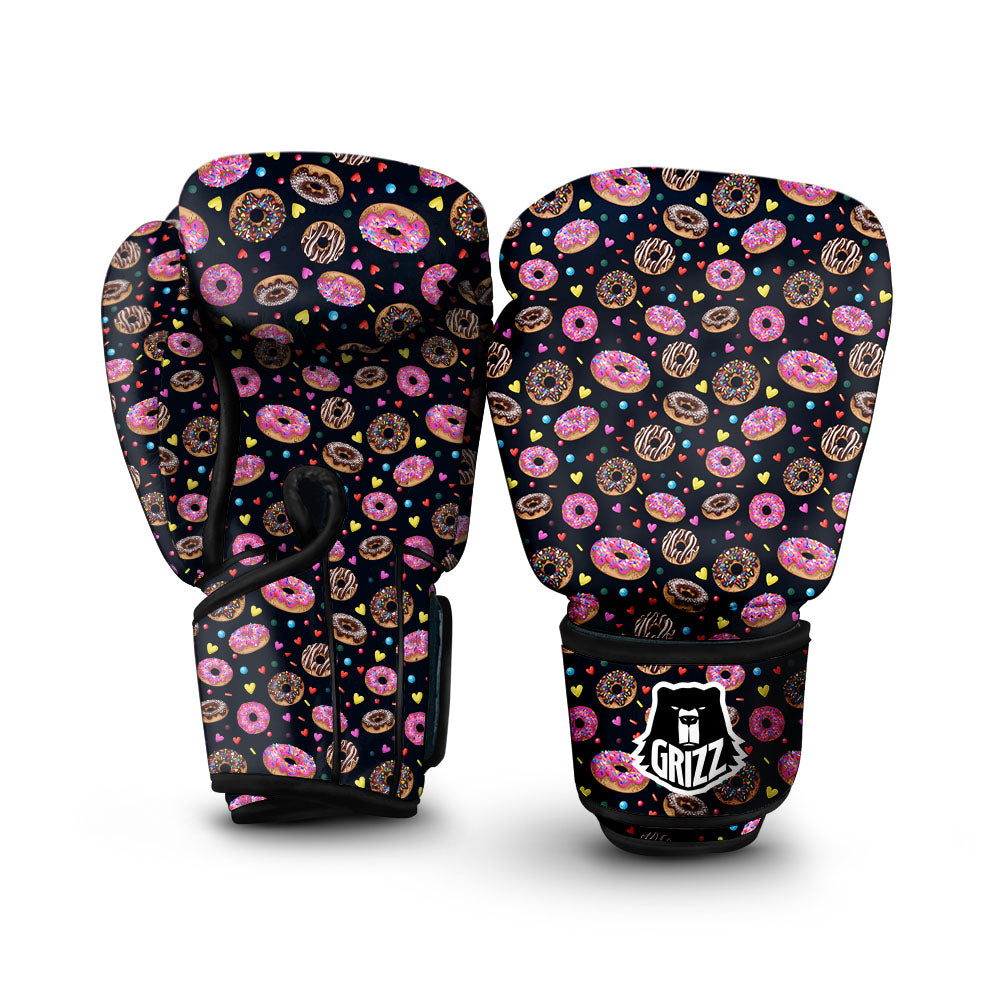 Donut Glaze Print Pattern Boxing Gloves-grizzshop