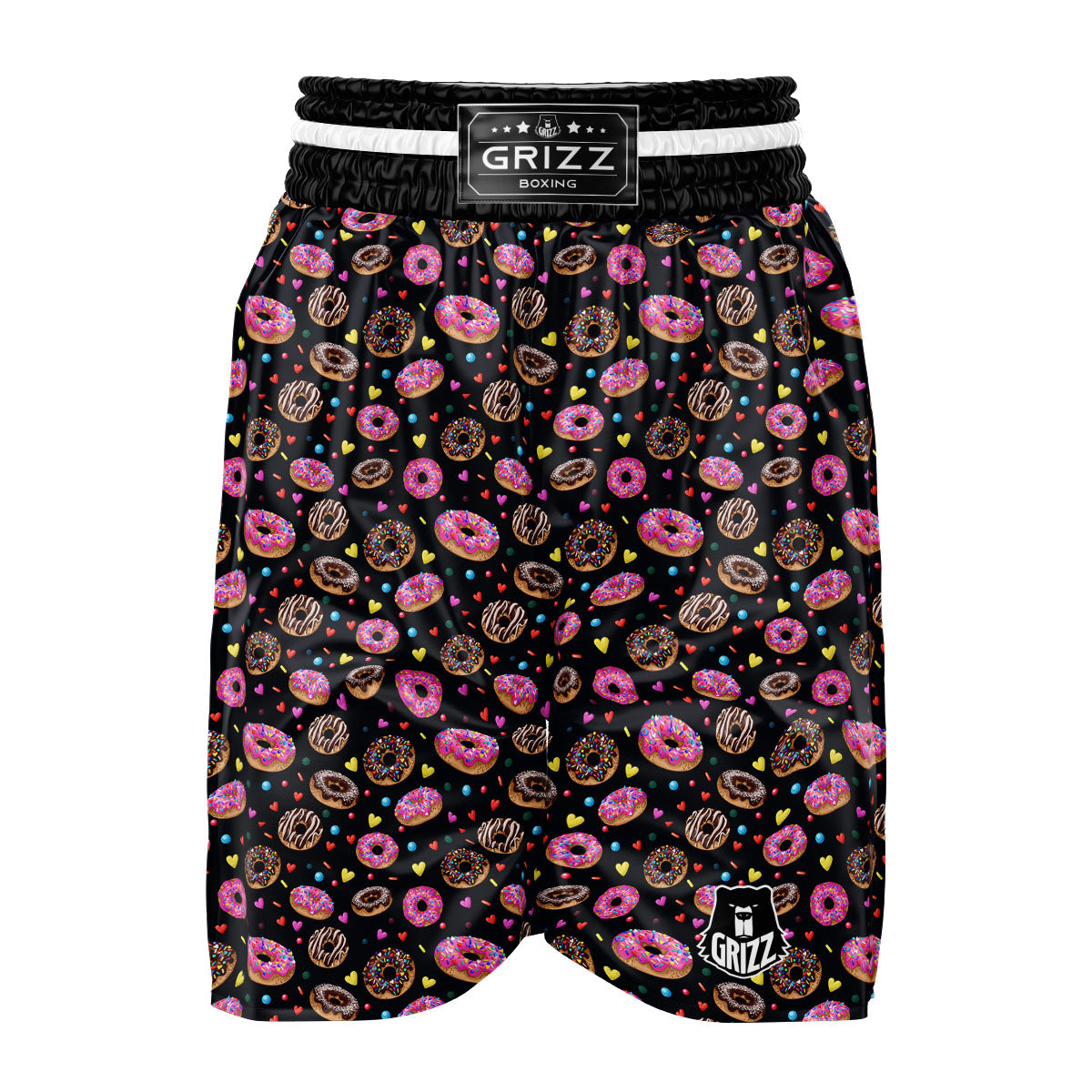 Donut Glaze Print Pattern Boxing Shorts-grizzshop