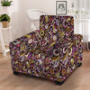 Donut Graffiti Print Pattern Armchair Slipcover-grizzshop