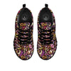 Donut Graffiti Print Pattern Black Sneaker-grizzshop